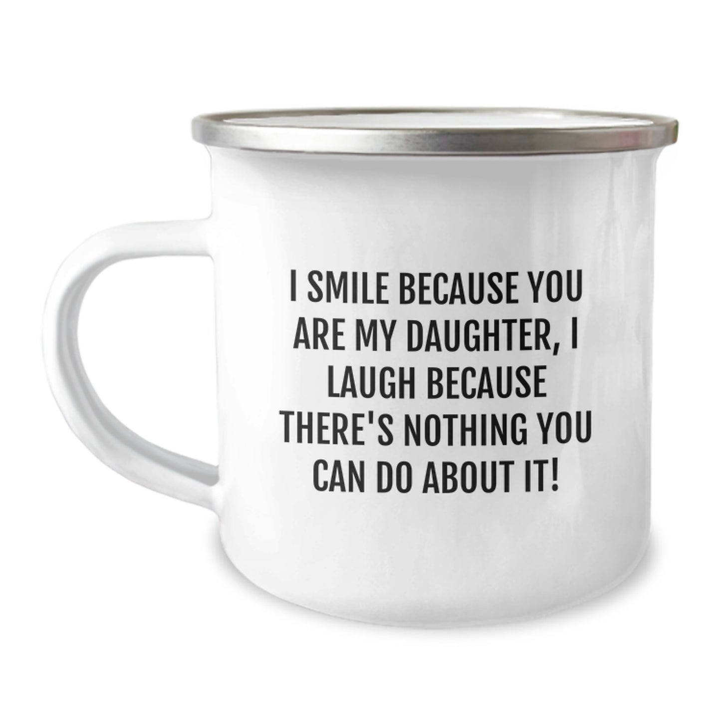 Funny Daughter Gifts from Mom on Mother's Day Unique Camping Mug for Daughter - Image 1