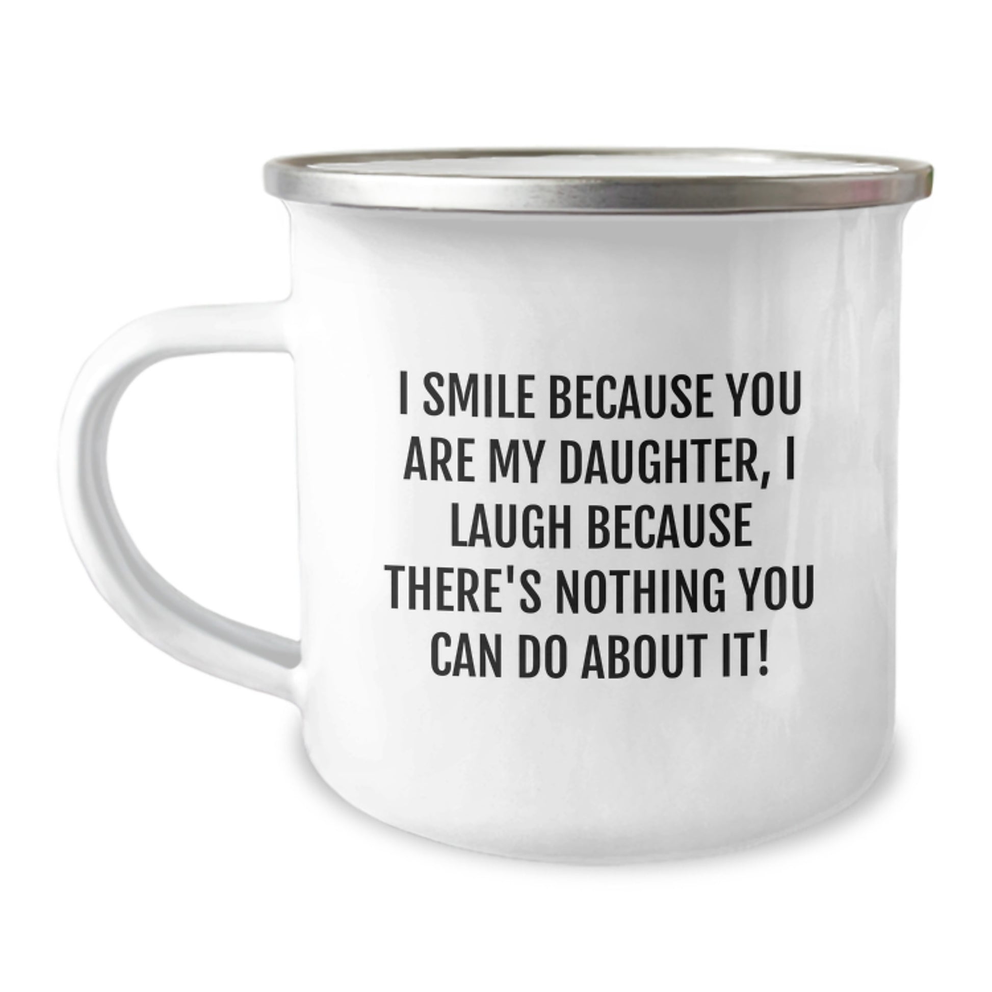 Funny Daughter Gifts from Mom on Mother's Day Unique Camping Mug for Daughter - Image 1
