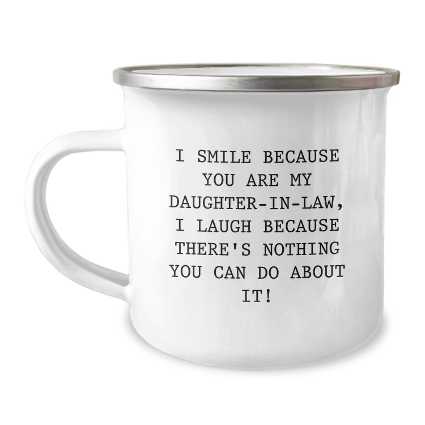 Funny Daughter-in-law Gifts from Men, Unique Camping Mug for Daughter-in-law, Graduation Unique Gifts - Image 1