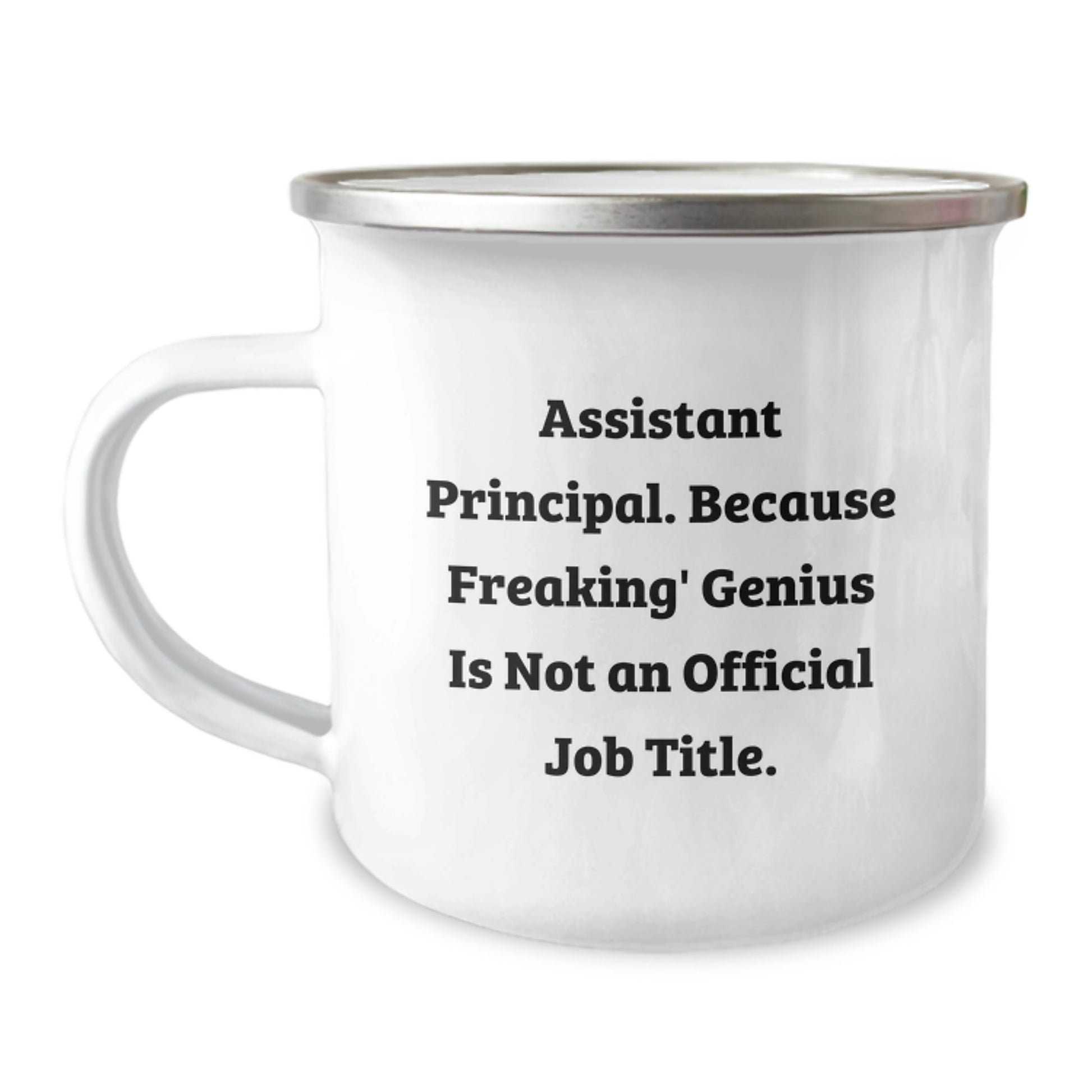 Funny Assistant Principal Gifts for Men, Christmas Unique Mugs from Colleagues, 'Assistant Principal. Because Freaking' genius Is Not An Official Job Title.' - Image 1