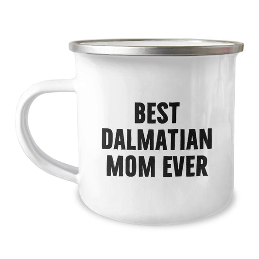 Dalmatian Dog Mom Camping Mug Gifts from Dad to Dalmatian Mom on Birthday Unique - Image 1