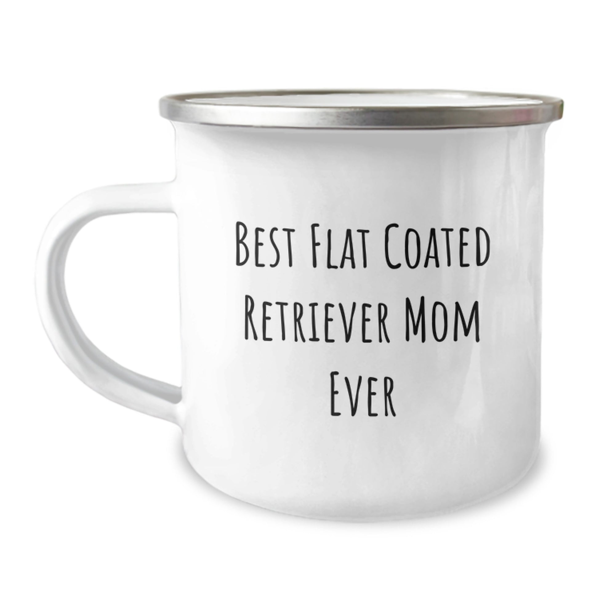 Funny Flat Coated Retriever Dog Gifts from Friends, Birthday Unique Gifts for Flat Coated Retriever Dog Lovers, Camping Mug with 'Best Flat Coated Retriever Mom Ever' Quote - Image 1