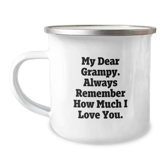 Grampy Love Camping Mug, Funny Quote, Gifts from Family for Grampy, Grampy Unique Gifts, Christmas Thoughtful Gifts for Men - Image 1