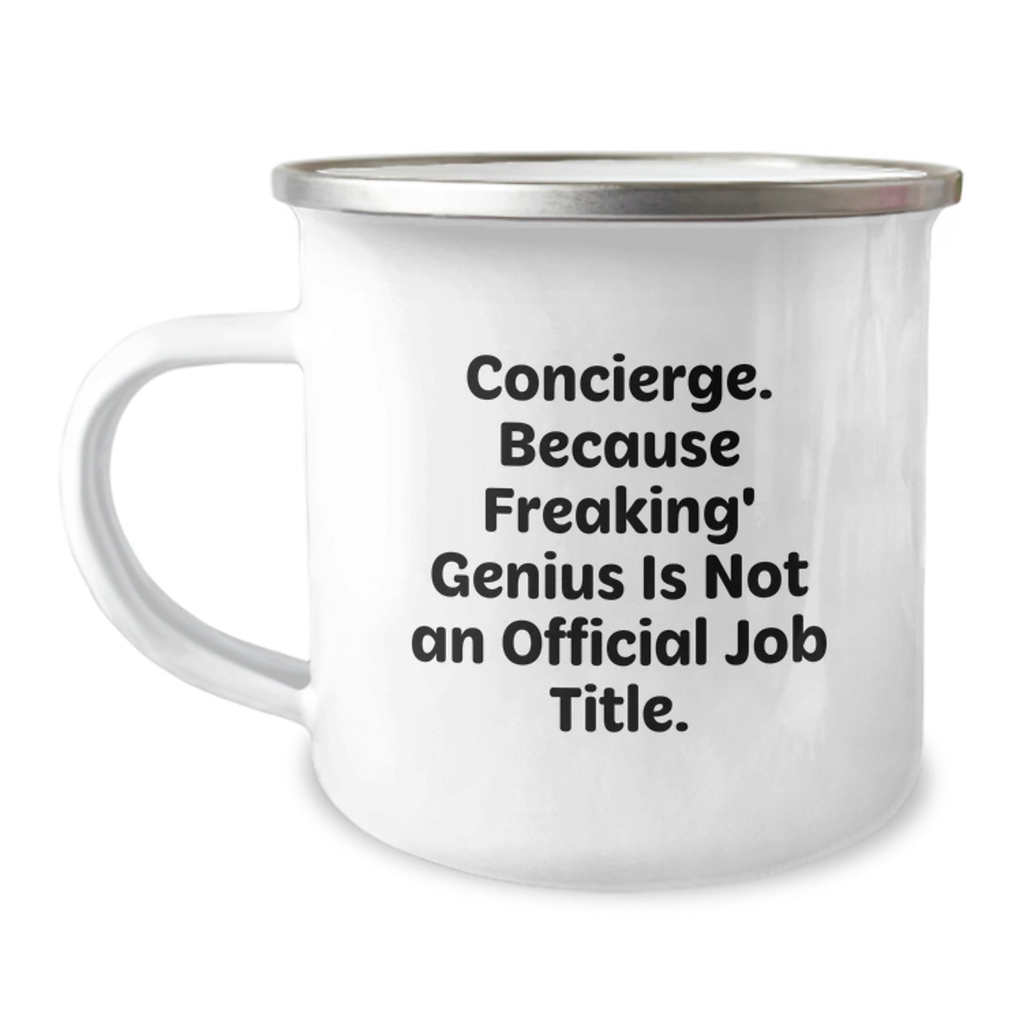 Gifts from a genius Concierge, Funny Camping Mug for Men, Women, Friends, Coworkers, Family - Concierge Unique Christmas Unique Gifts - Image 1