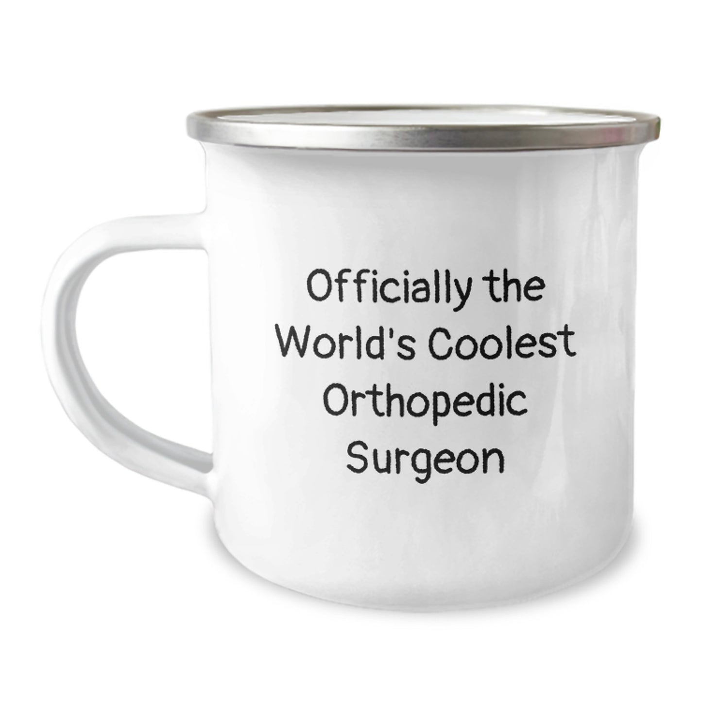 Funny Orthopedic Surgeon Gifts for Men from Friends - Officially The World's Coolest Orthopedic Surgeon Camping Mug for Graduation - Image 1