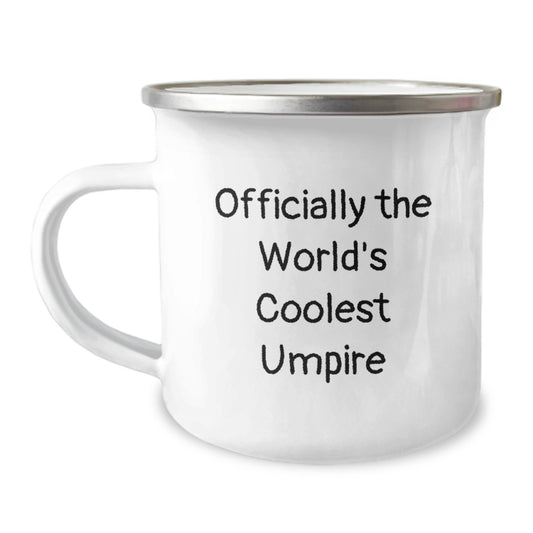 Umpire Gifts from Friends - 'Officially The World's Coolest Umpire' Funny Camping Mug for Graduation - Image 1