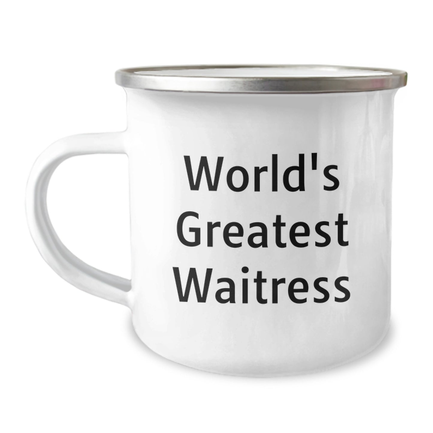Funny World's Greatest Waitress Gifts for Waitress Valentine's Unique Camping Mug from Friends - Image 1
