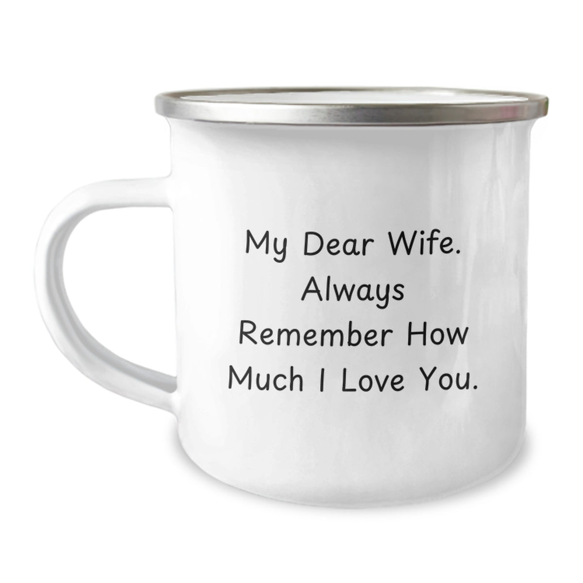 Wife Keepsake Camping Mug Birthday Gift for Her with Love Quote - Image 1