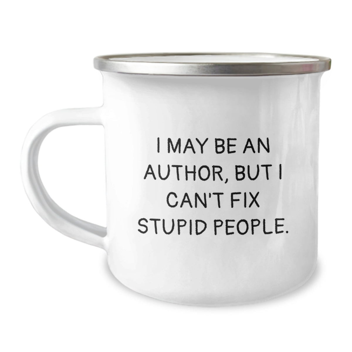 Author Camping Mug Keepsake for Him Birthday Gift with Bold Quote - Image 1