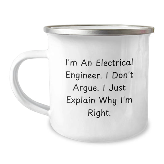 Electrical Engineer Camping Mug Essential Birthday Gift for Neighbors - Image 1