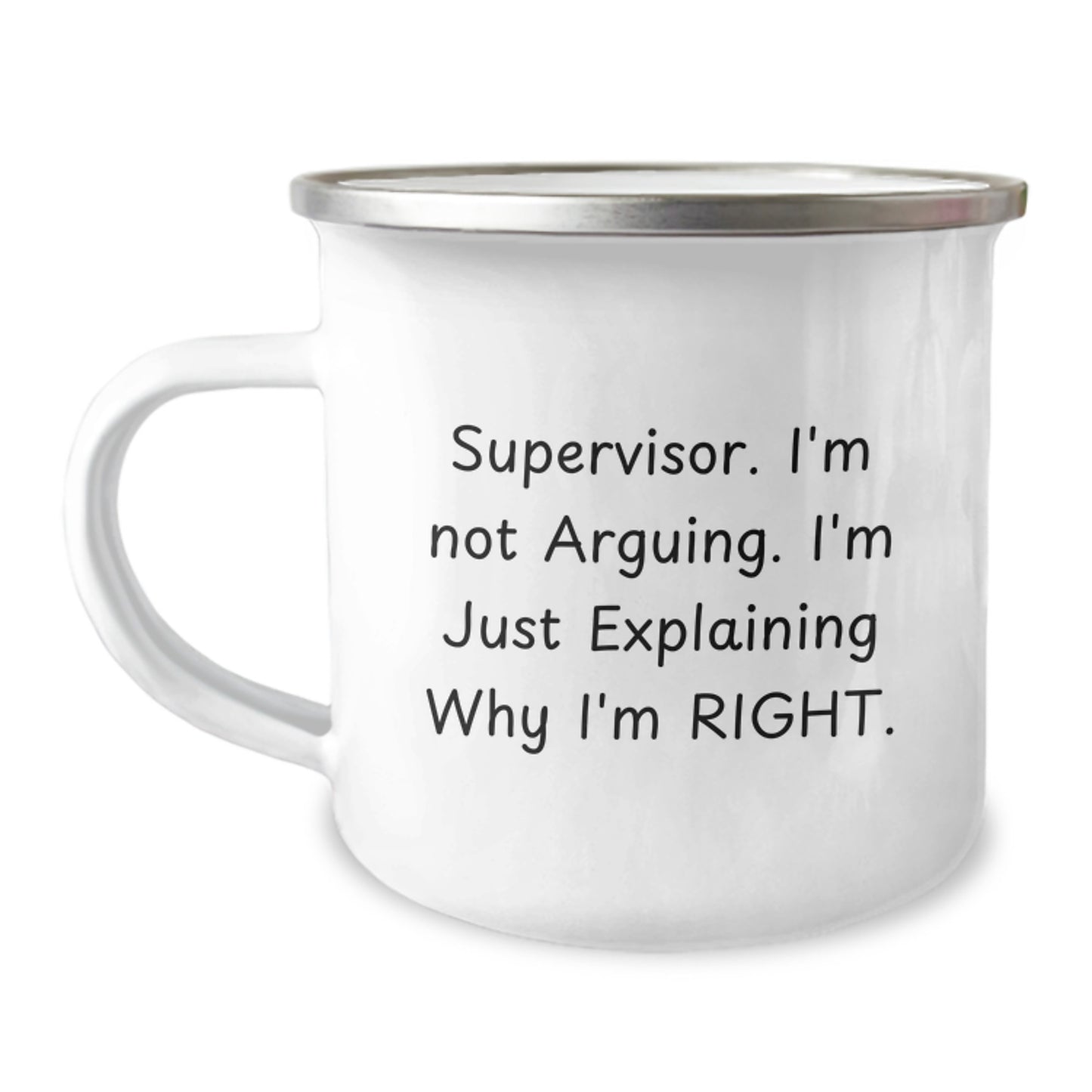 Funny Gifts from Friends for Supervisor - Supervisor Camping Mug with Inspirational Quote - Graduation Unique Gifts for Supervisor Men - Image 1