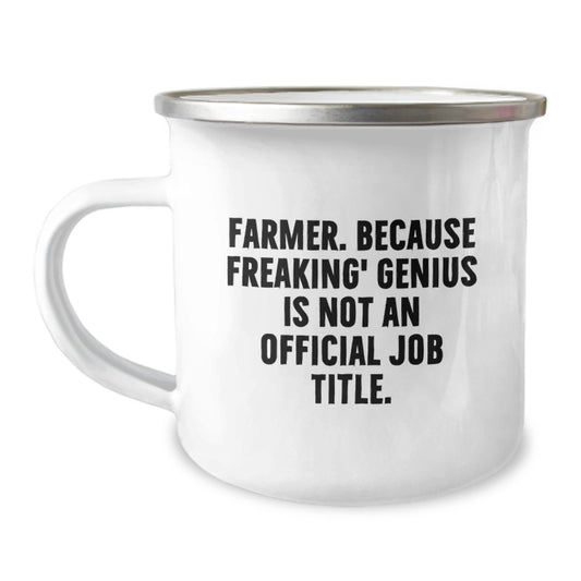 Funny Farmer Camping Mug Gifts from Friends, Unique Christmas Memorable Presents for Farmers, Inspirational Quote - Image 1