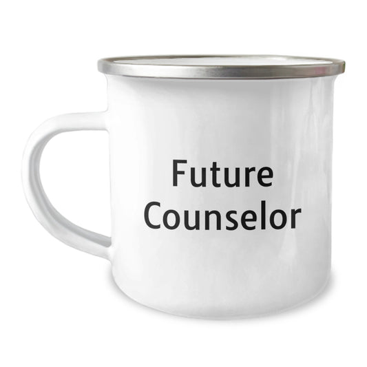 Gifts from Friends and Family to Future Counselors, Funny Counselor Quotes, Christmas Unique Gifts, Counselor Camping Mug, Perfect for Counselor Gifts, Stainless Steel - Image 1