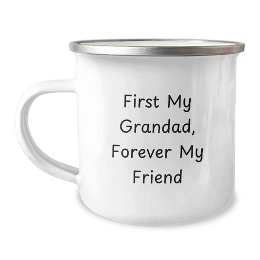 Unique Grandad Camping Mug Gifts for Him First My Grandad Forever My Friend Funny Birthday - Image 1