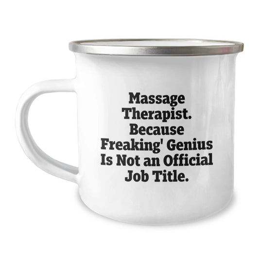 Funny Massage Therapist Camping Mug Gifts for Men from Friends on Birthday Unique Ideas - Image 1