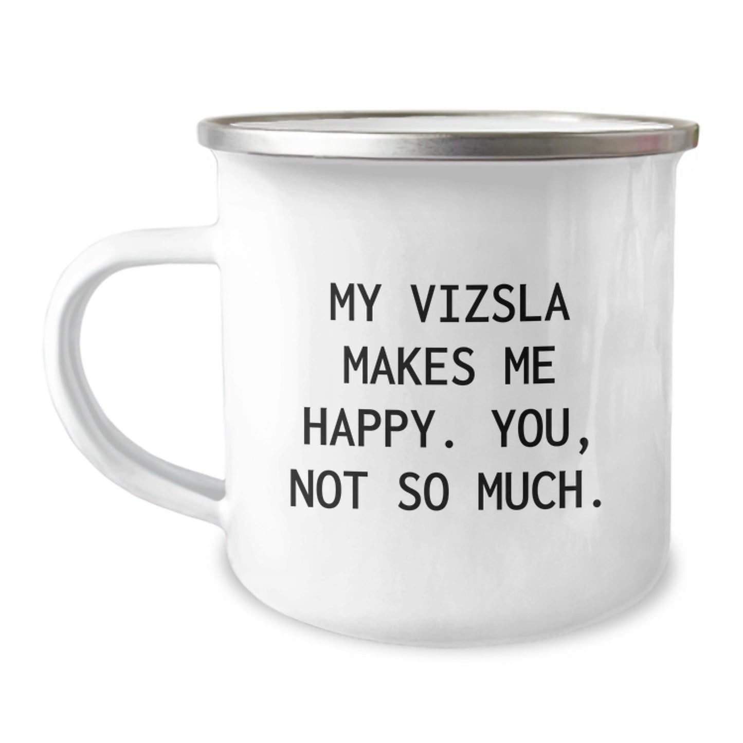 Funny Vizsla Dog Gifts from Friends for Men - Birthday Unique Camping Mug - Image 1