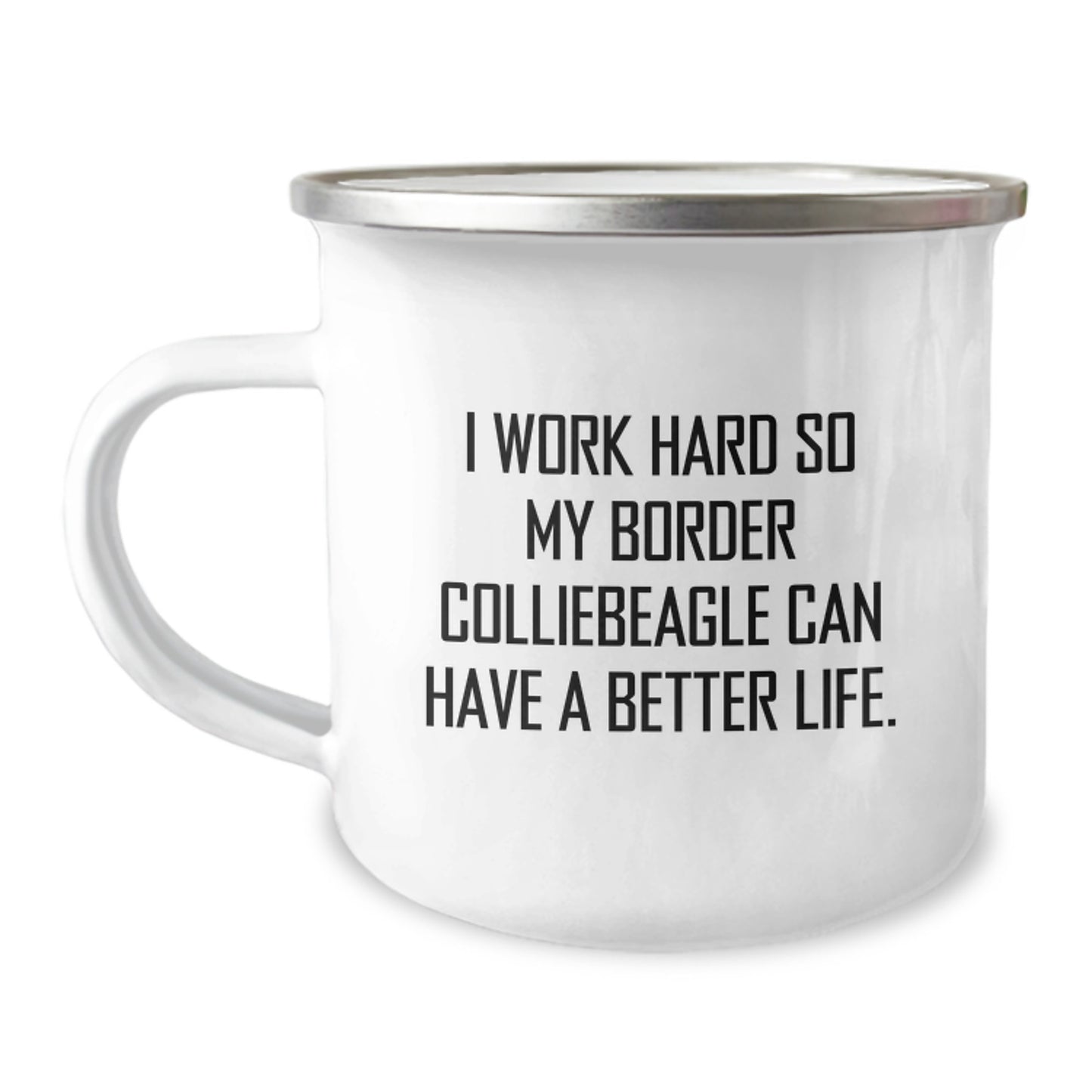 Funny Border Collie Dog Gifts from Men to Friends on Birthday Unique Gifts for Border Collie Dog Owners Camping Mug - Image 1