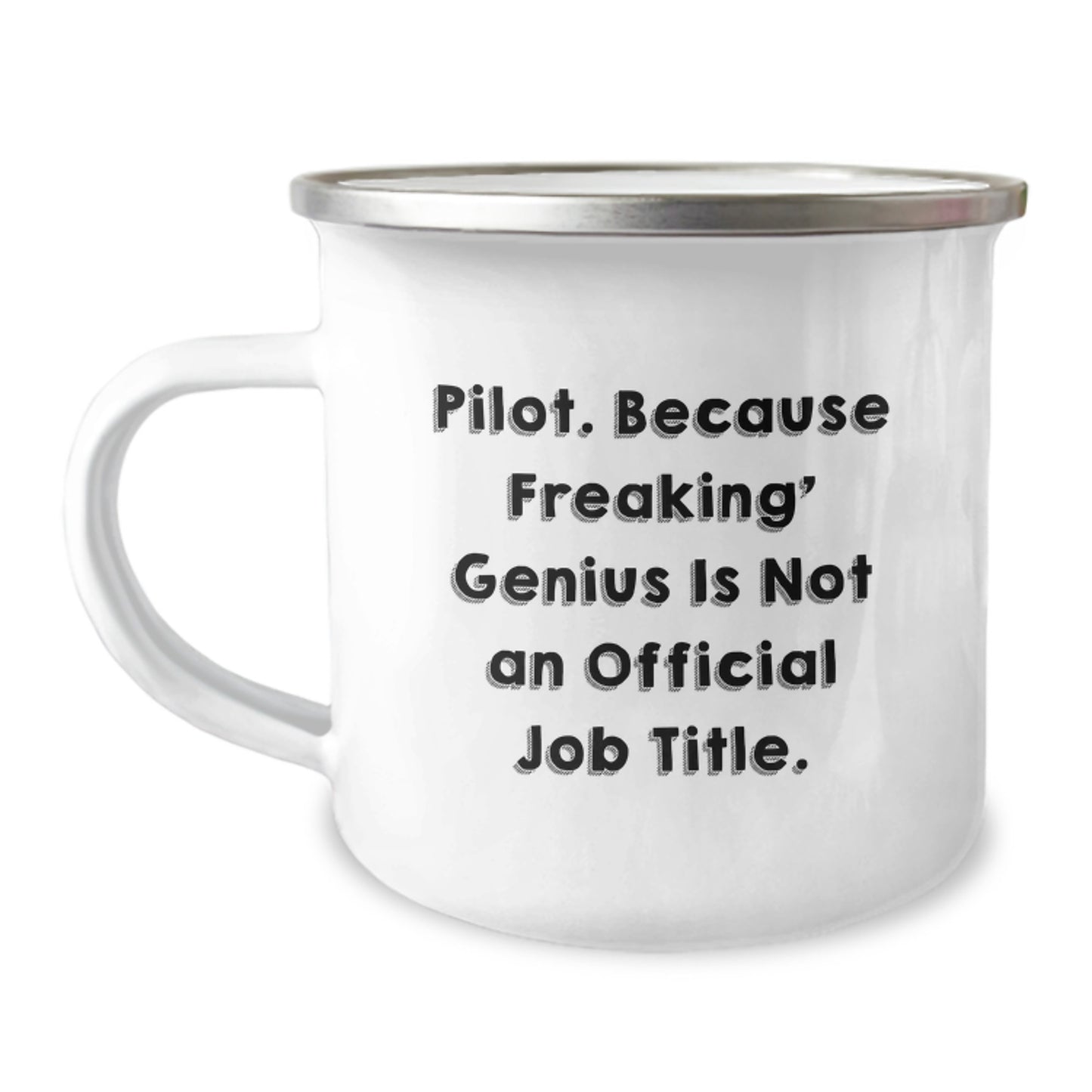 Funny Pilot Gifts for Him, Unique Valentine's Presents from Friends, Pilot Camping Mug with Inspirational Quote - Image 1