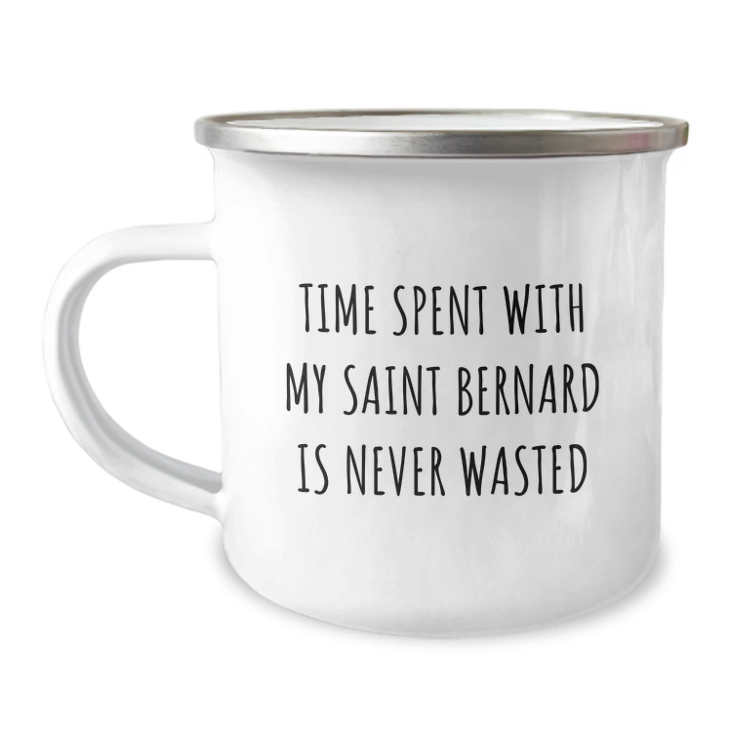 Gifts from Friends to Saint Bernard Dog Lovers, Saint Bernard Dog Birthday Unique Gifts, Funny Camping Mug - Image 1