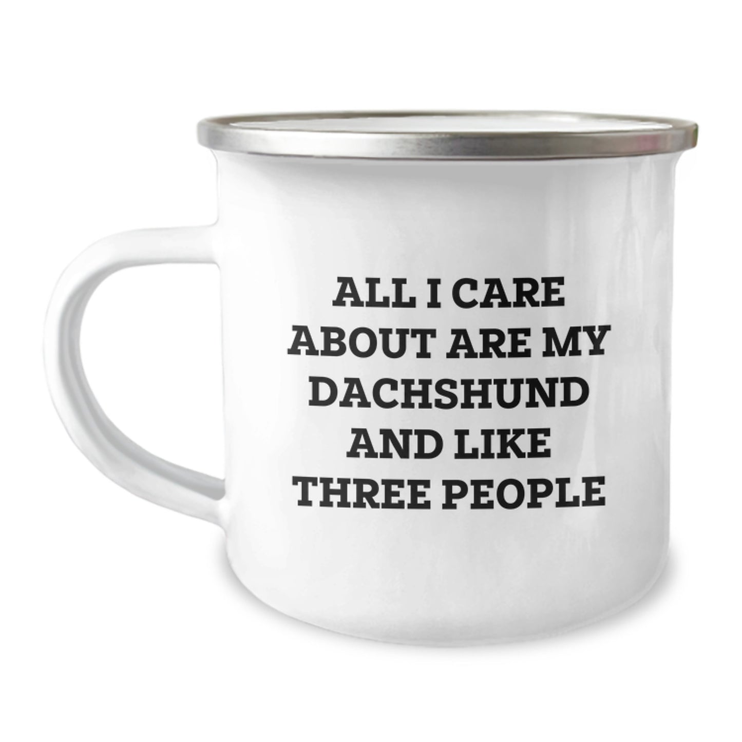 Dachshund Dog Lover Gifts from Men - Funny Camping Mug for Dachshund Dog Owners on Valentine's - Image 1