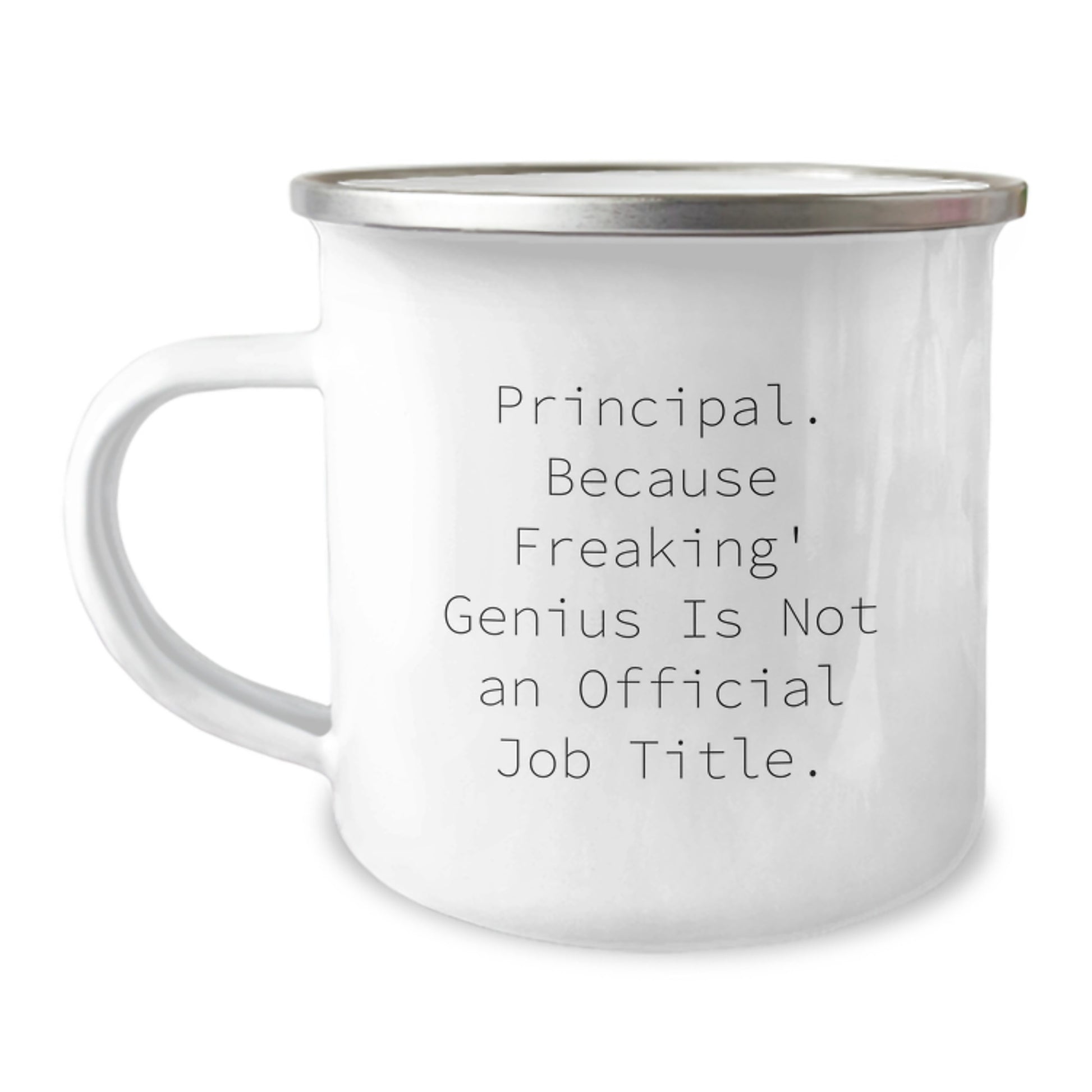 Funny Principal Camping Mug, Birthday Unique Gifts for Principal from Friends, Unique Principal Coffee Mugs for Men - Image 1