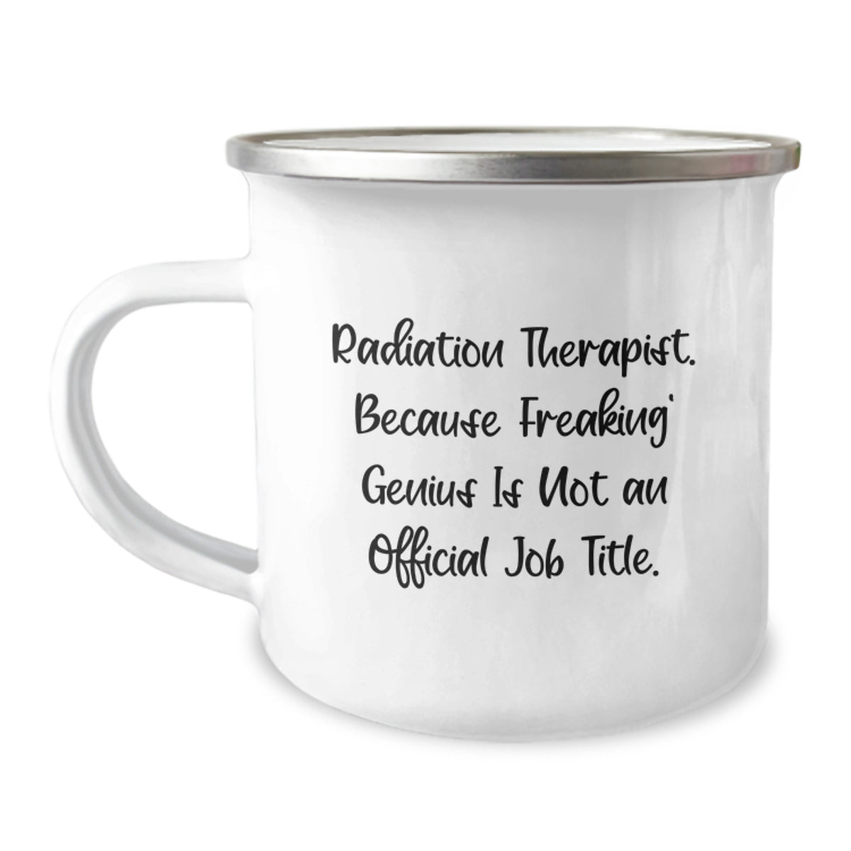 Funny Radiation Therapist Gifts from Friends, Inspirational Camping Mug for Radiation Therapist on Graduation, Radiation Therapist Unique Gifts for Men and Women - Image 1