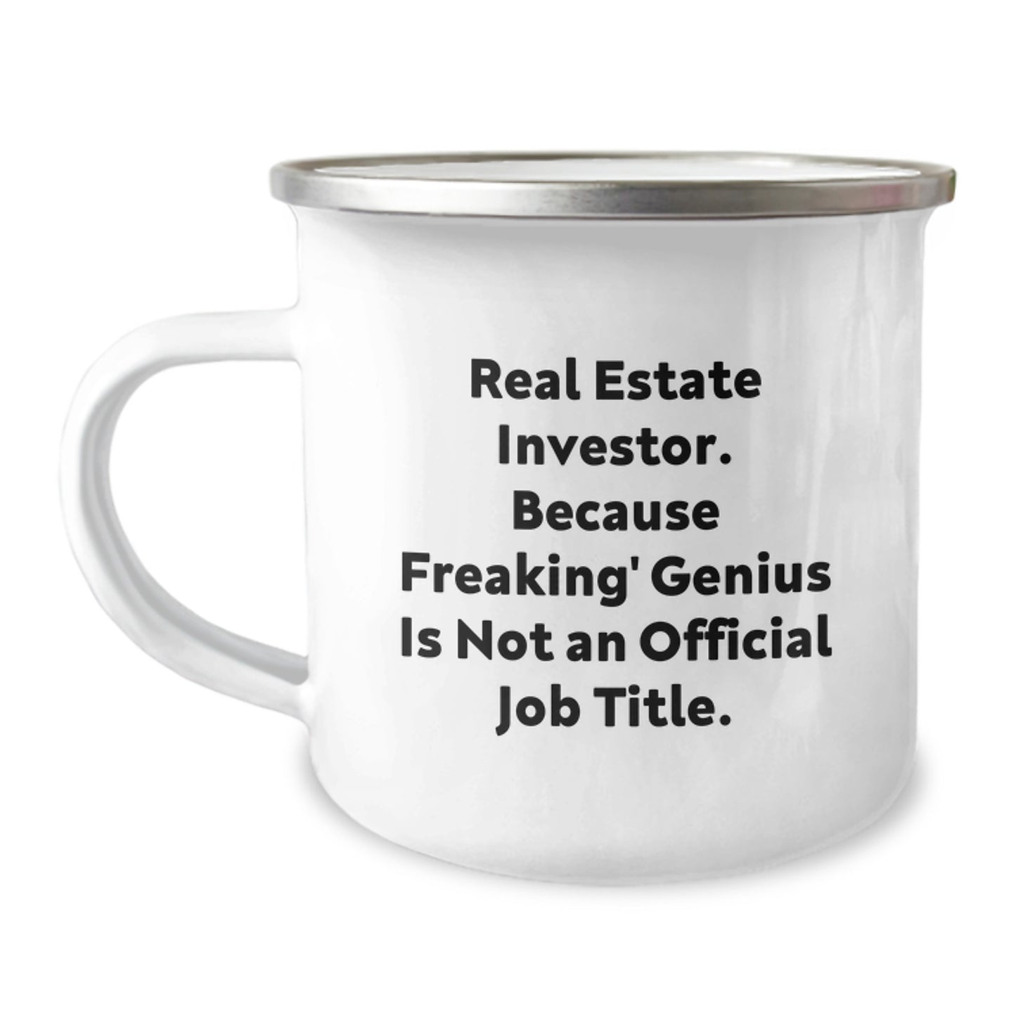 Funny Real Estate Investor Gifts for Men, Unique Camping Mug from Friends, Real Estate Investor Quote - Christmas Unique Gifts - Image 1