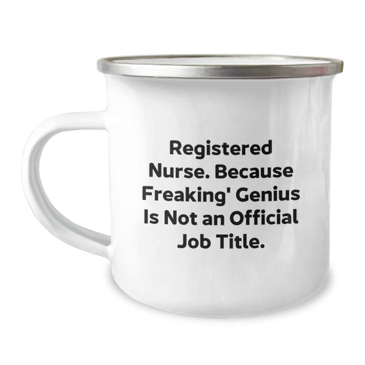 Registered Nurse Stainless Steel Camping Mug for Him Graduation Gift - Image 1