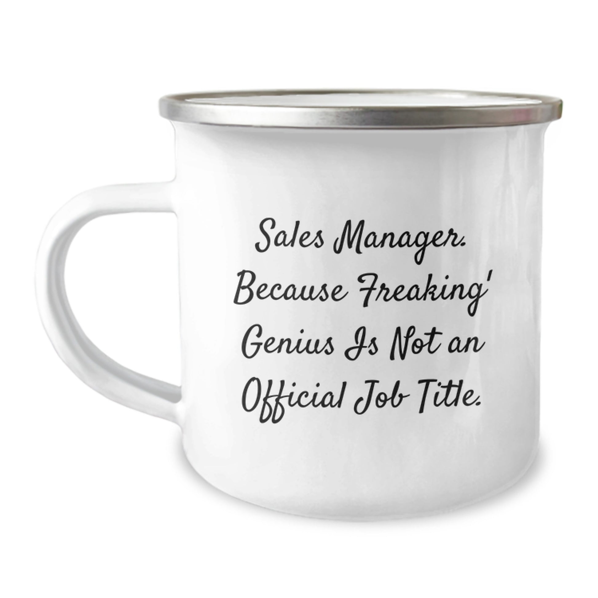 Funny Sales Manager Gifts, Camping Mug for Sales Team, Unique Christmas Memorable Presents for Sales Managers' Office - Image 1