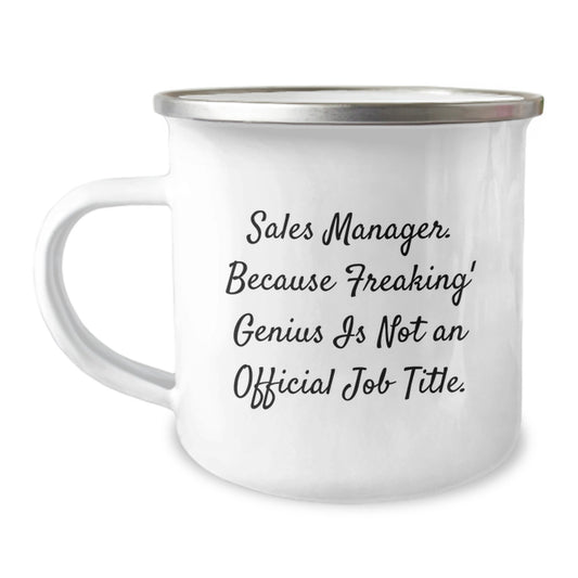 Funny Sales Manager Gifts, Camping Mug for Sales Team, Unique Christmas Memorable Presents for Sales Managers' Office - Image 1