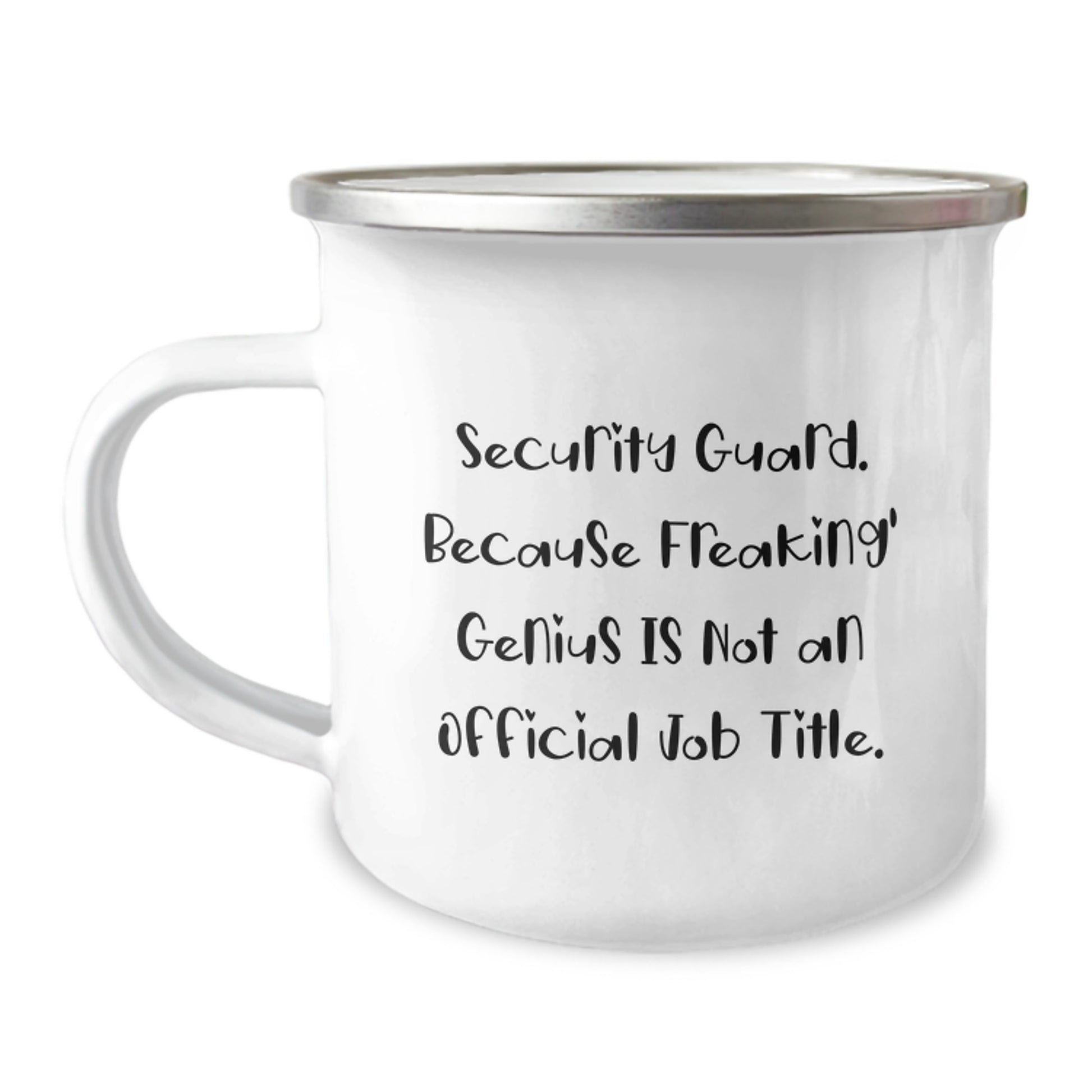 Funny Security Guard Gifts for Men from Friends - 'Security Guard. Because Freaking' genius Is Not An Official Job Title.' Christmas Unique Gifts - Image 1