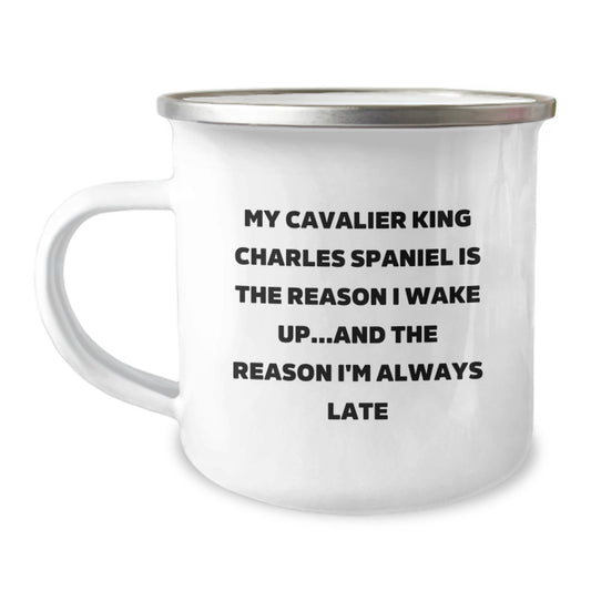 Funny Cavalier King Charles Spaniel Dog Gifts for Men and Women, Camping Mug for Birthday Unique Gifts from Family and Friends - Image 1