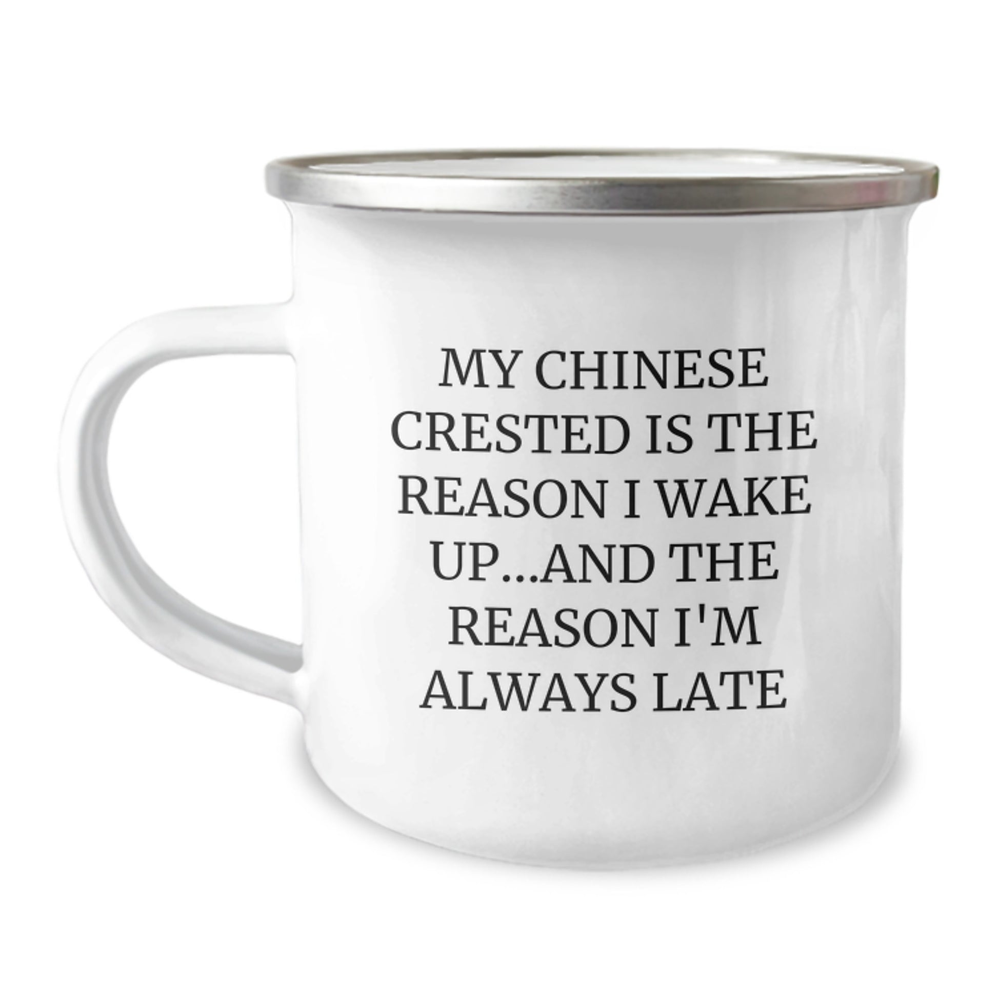 Funny Chinese Crested Dog Camping Mug Gifts for Chinese Crested Dog Lovers, Birthday Unique Gifts from Friends to Family - Image 1