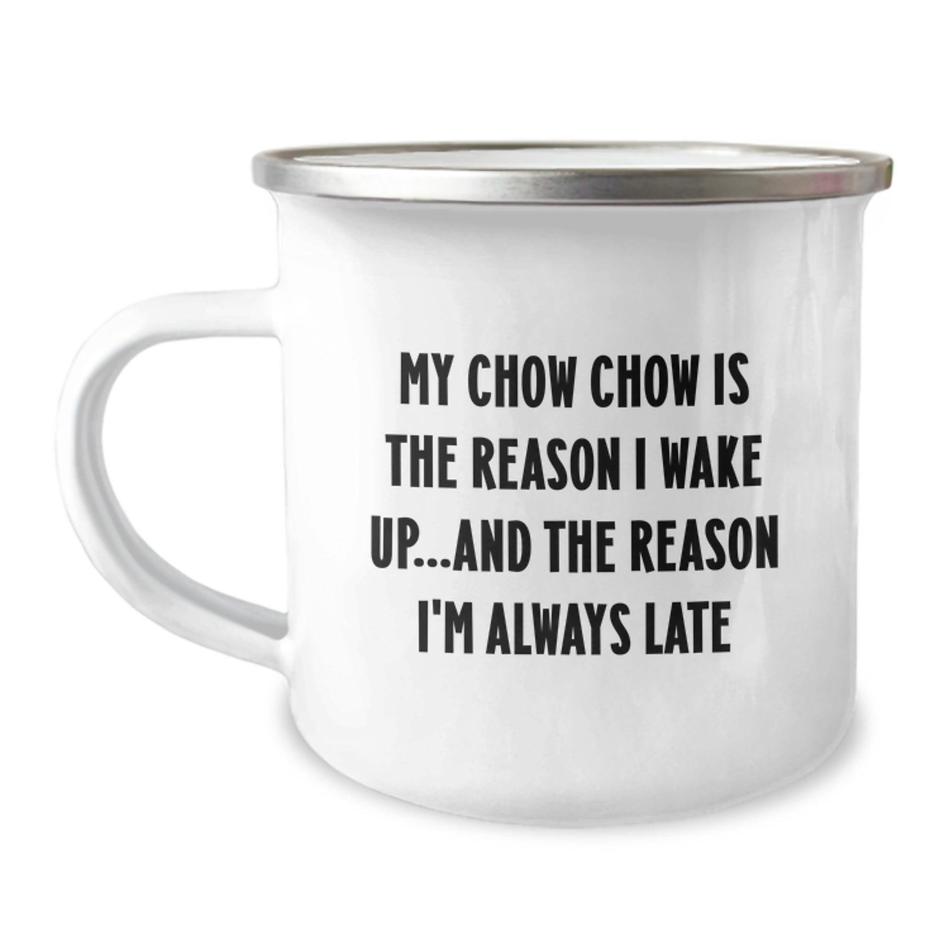 Funny Chow Chow Dog Camping Mug, Gifts from Friends for Chow Chow Dog Lovers, Birthday Unique Gifts - Image 1