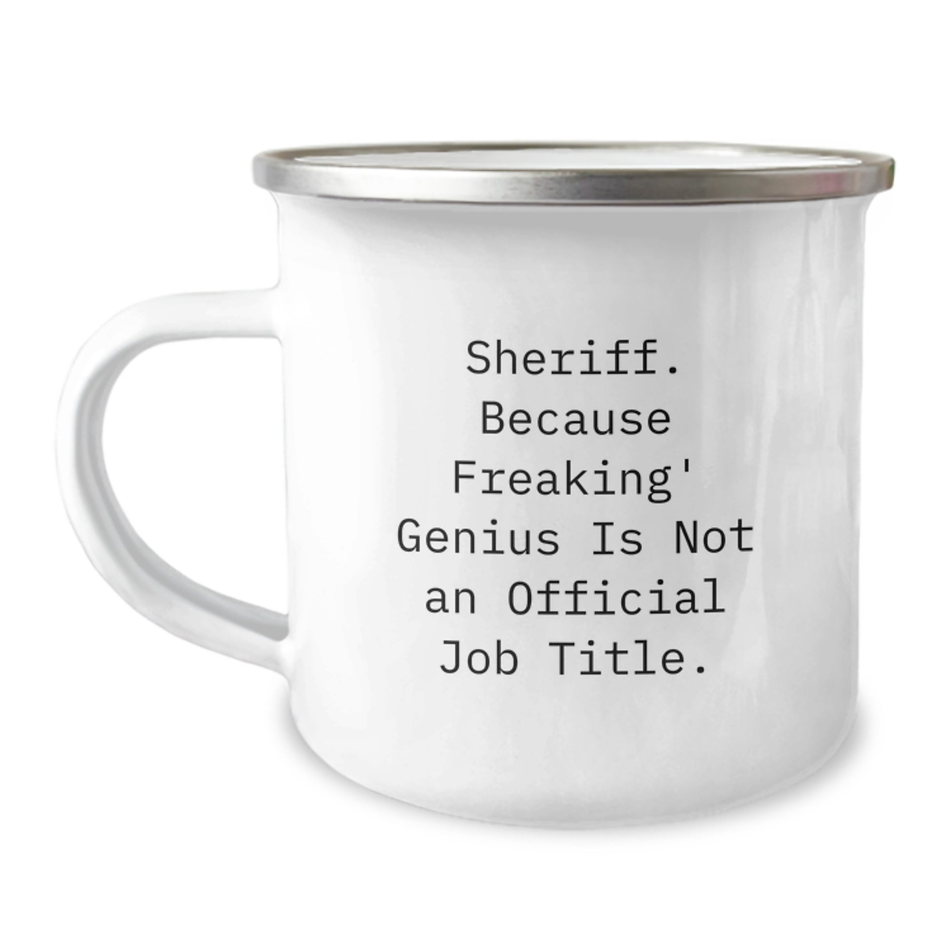Funny Sheriff Camping Mug Gifts from Friends and Family for the Graduation Unique - Image 1