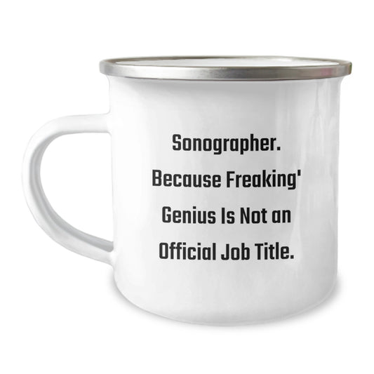 Funny Sonographer Gifts for Friends, Sonographer Camping Mug, Valentine's Unique Gifts from Friends to Sonographer - Image 1