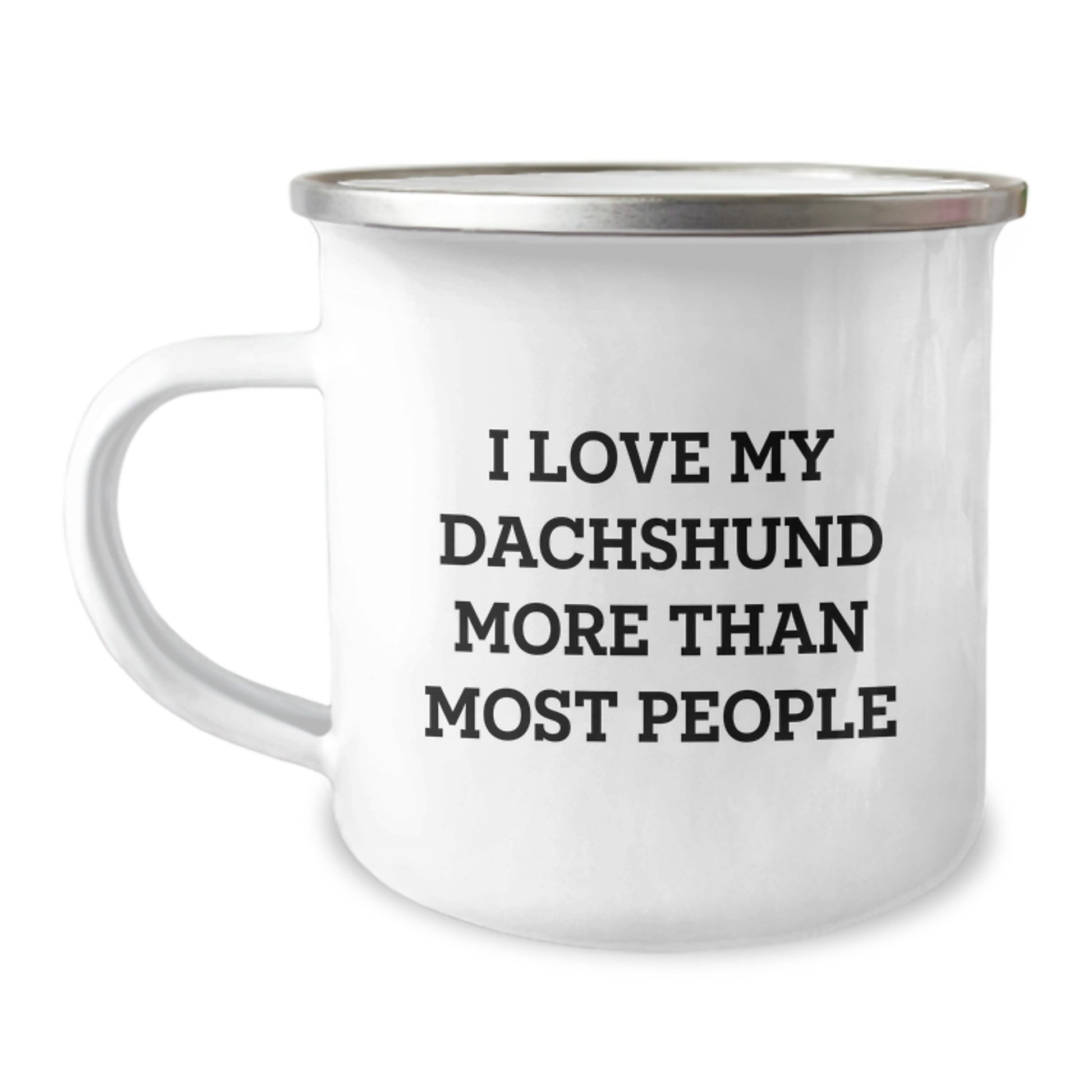 Funny Dachshund Dog Valentine's Gifts from Men to Women for Dachshund Lovers Camping Mug - Image 1