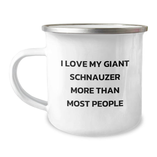 Giant Schnauzer Dog Lovers Valentine's Camping Mug Gifts from Men to Friends - Image 1