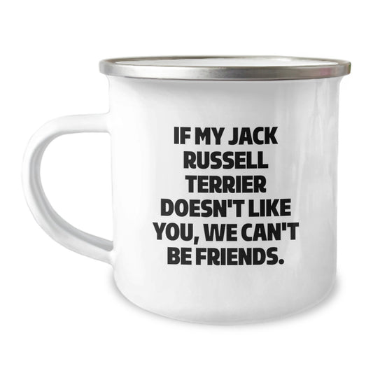 Funny Jack Russell Terrier Dog Camping Mug Gifts from Friends for Birthday Unique Ideas - Image 1