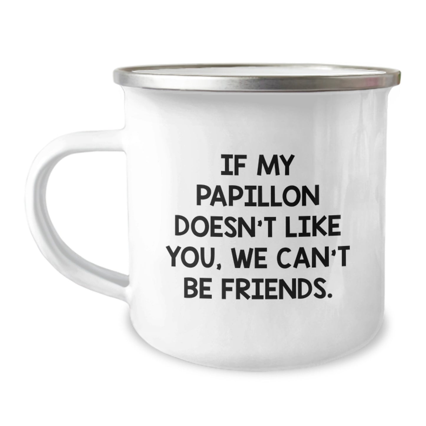 Funny Papillon Dog Mom Gifts from Friends - Camping Mug, Birthday Unique Gifts for Papillon Dog Lovers - Image 1