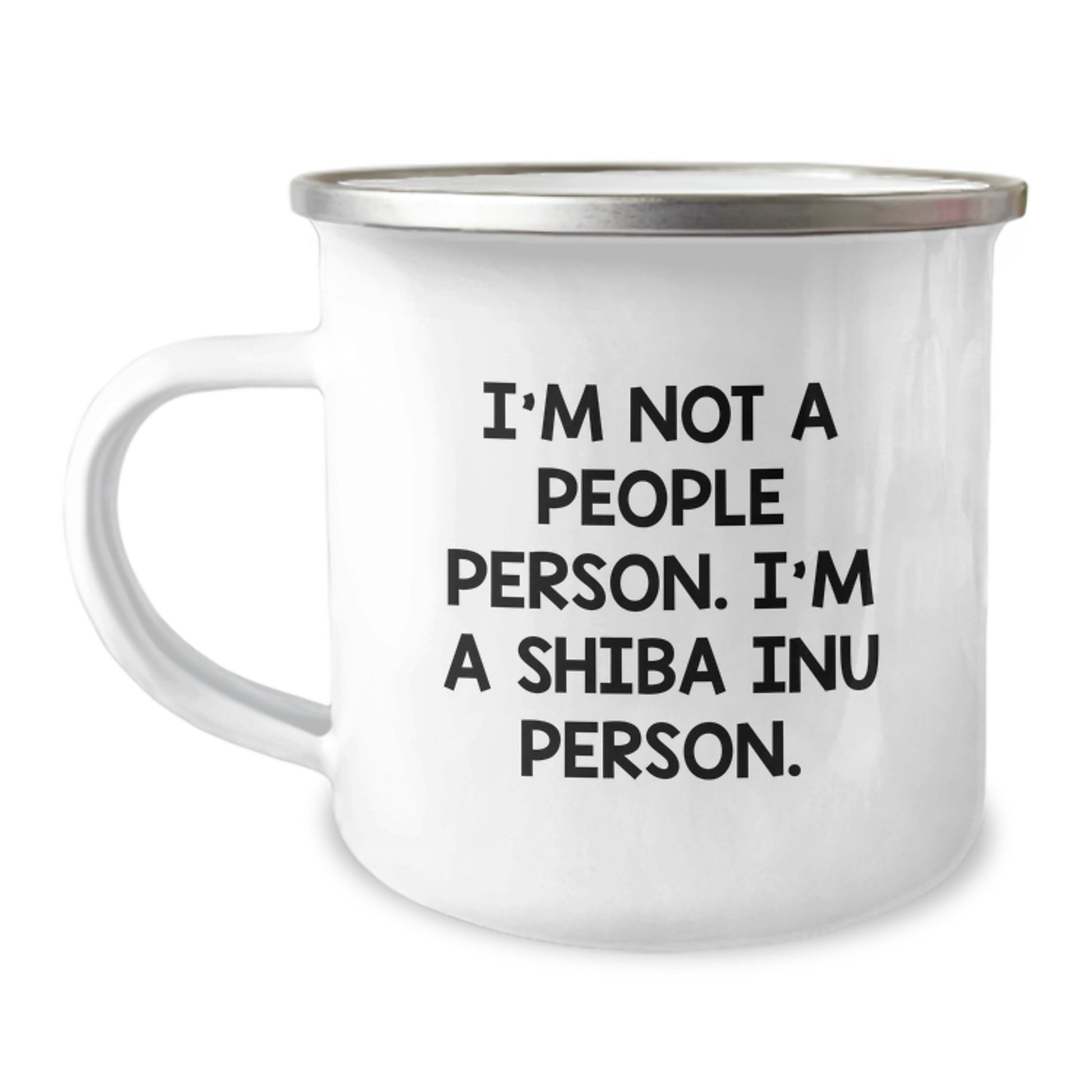 Shiba Inu Dog Lovers Camping Mug Funny Quote Gifts from Friends and Family for Valentine's - Image 1