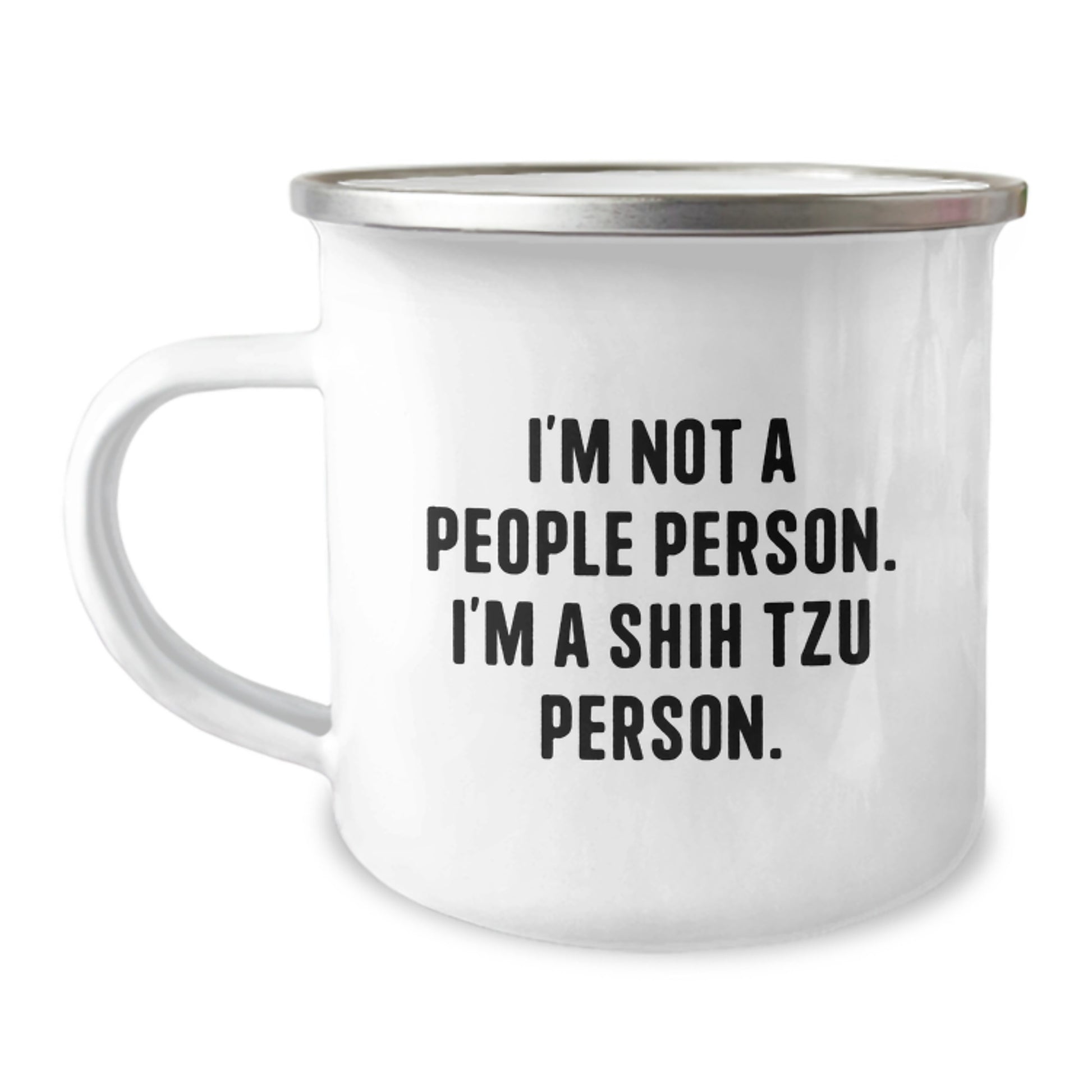 Shih Tzu Dog Lover Gifts, Funny Quote Camping Mug, Gifts from Men to Women for Valentine's - Image 1