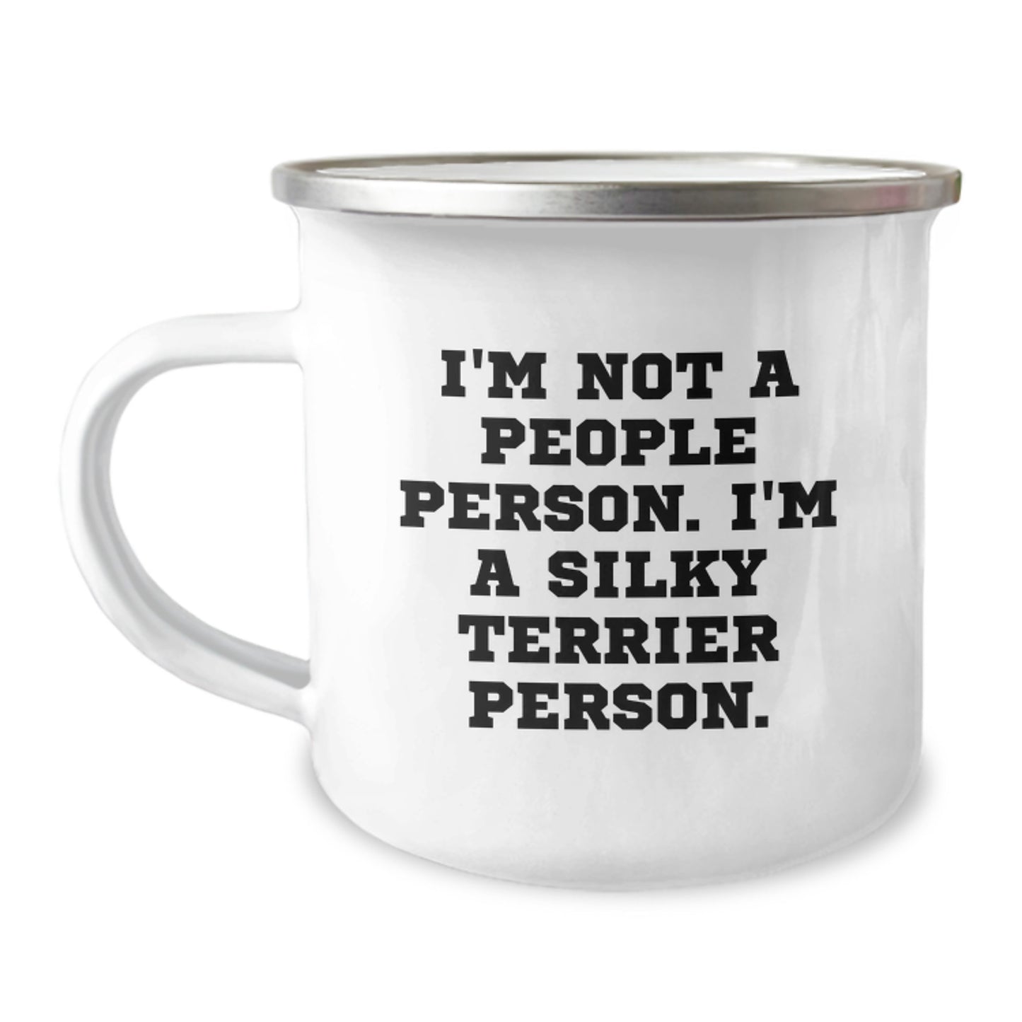 Unique Silky Terrier Dog Lover Gifts from Men to Family - Funny I'm Not A People Person Mug for Valentine's - Image 1