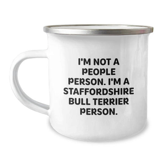 Funny Staffordshire Bull Terrier Dog Gifts for Men - I'm Not A People Person. I'm A Staffordshire Bull Terrier Person. Valentine's Unique Gifts from Men to Friends - Image 1