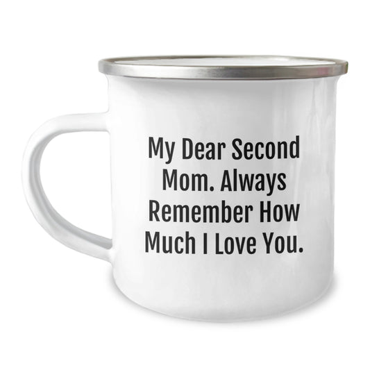 Funny Second Mom Camping Mug Gifts, Perfect for Women, Funny Second Mom Quotes, Christmas Unique Gifts from Men - Image 1
