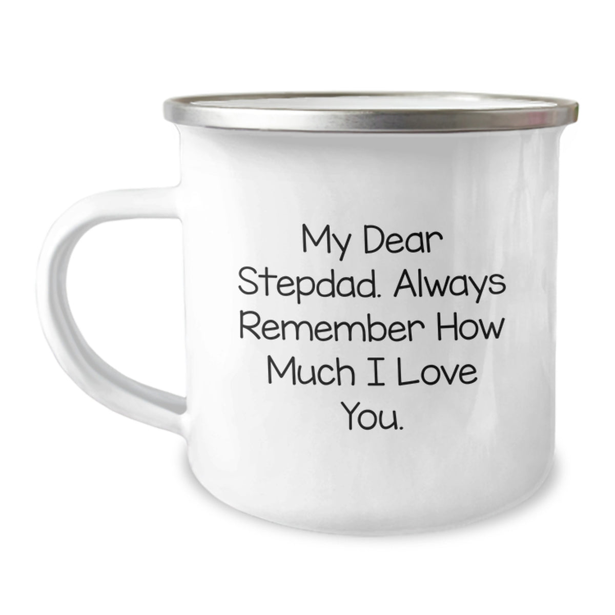 Funny Camping Mugs Gifts for Stepdad Men, My Dear Stepdad Quote, Valentine's Unique Gifts from Family - Image 1