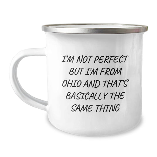 Unique Gifts for Ohio Lovers - Funny Ohio Camping Mug for Friends and Family - Birthday Unique Gifts from Ohio - Image 1