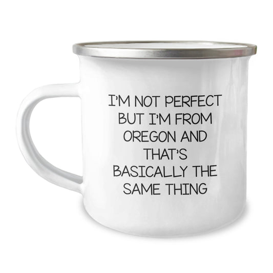 Funny Oregon Gifts for Birthday - Camping Mug from Men to Friends - Image 1