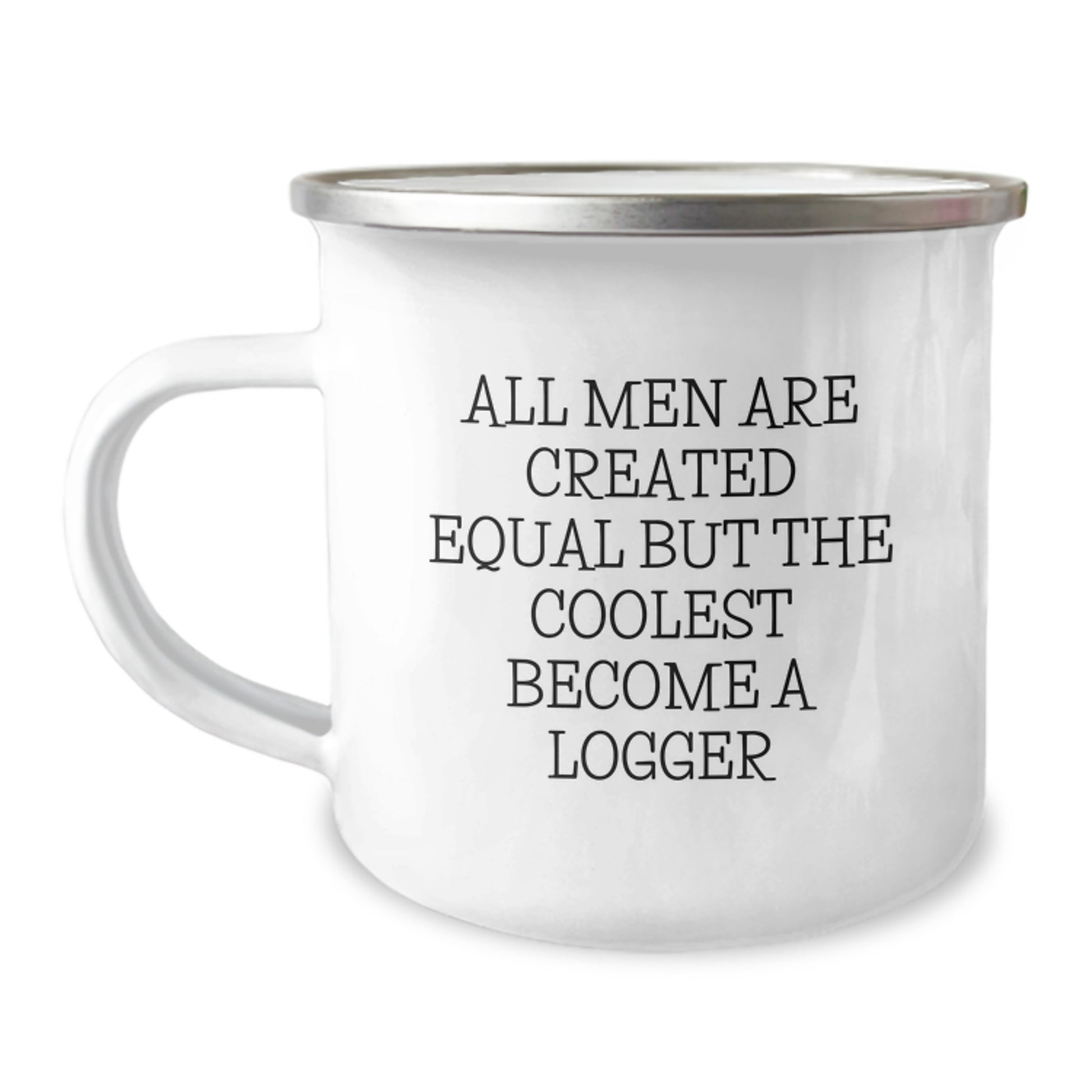 Gifts from Men for Loggers on Valentine's - Funny Logger Gifts, Coolest Become A Logger Camping Mug - Image 1