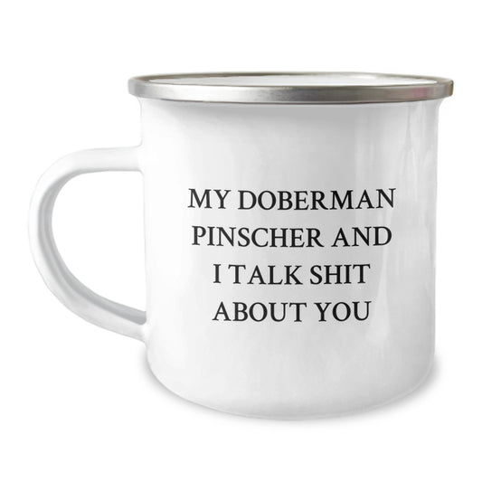 Doberman Pinscher Dog Lover Funny Camping Mug Gifts from Family Friends for Graduation Unique - Image 1